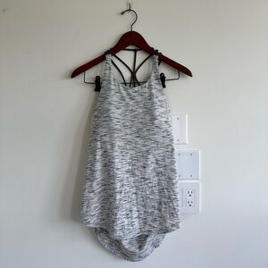 NWOT white & grey lululemon tank top